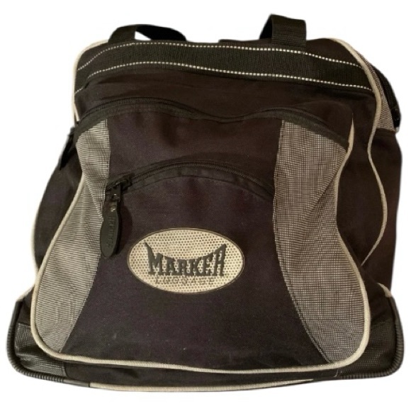 SKI MARKER BOOT GEAR ACCESSORIES TOTE LUGGAGE LARGE LOTS OF ZIPPER POCKETS GUC - Picture 1 of 11